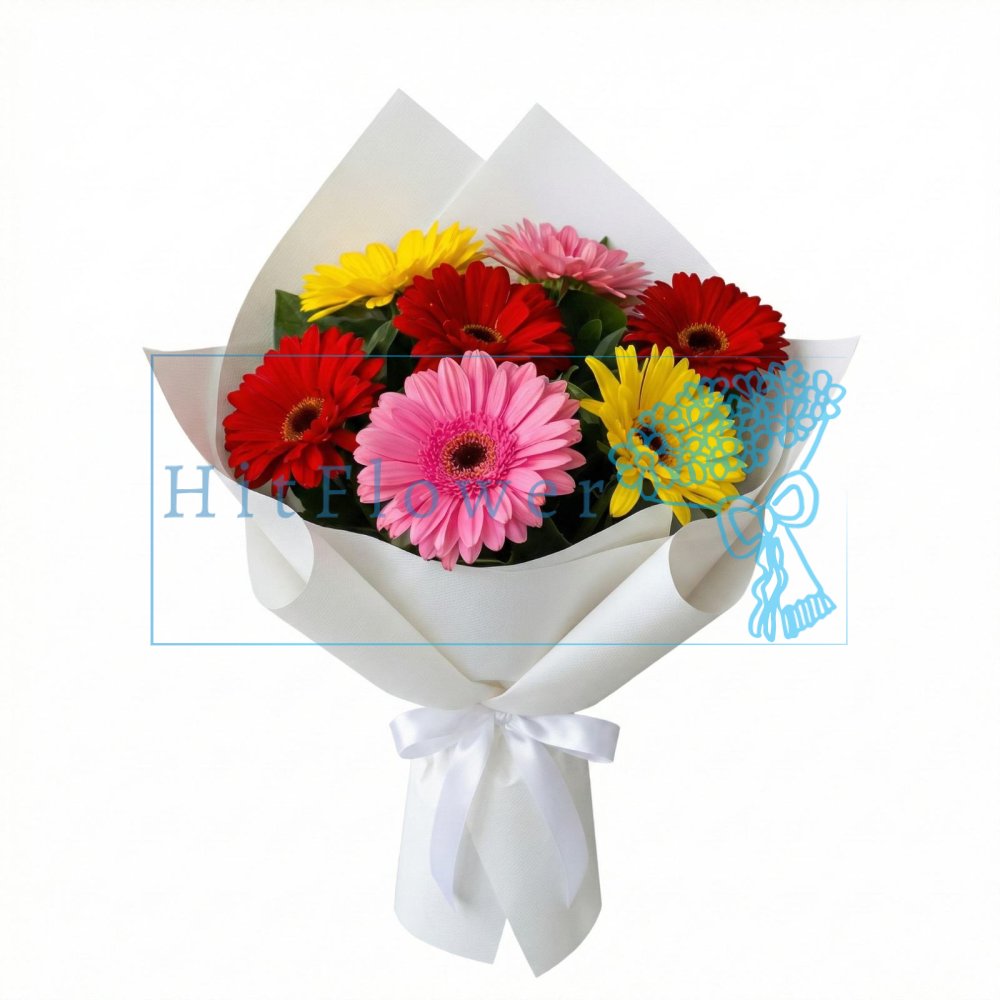 Букет цветов из: Герберы